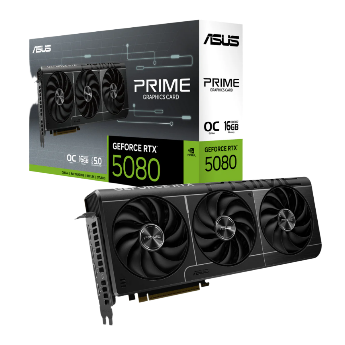 ASUS RTX 5080 16GB 256BIT GDDR7 PRIME 16G (HDMI, 3XDP)