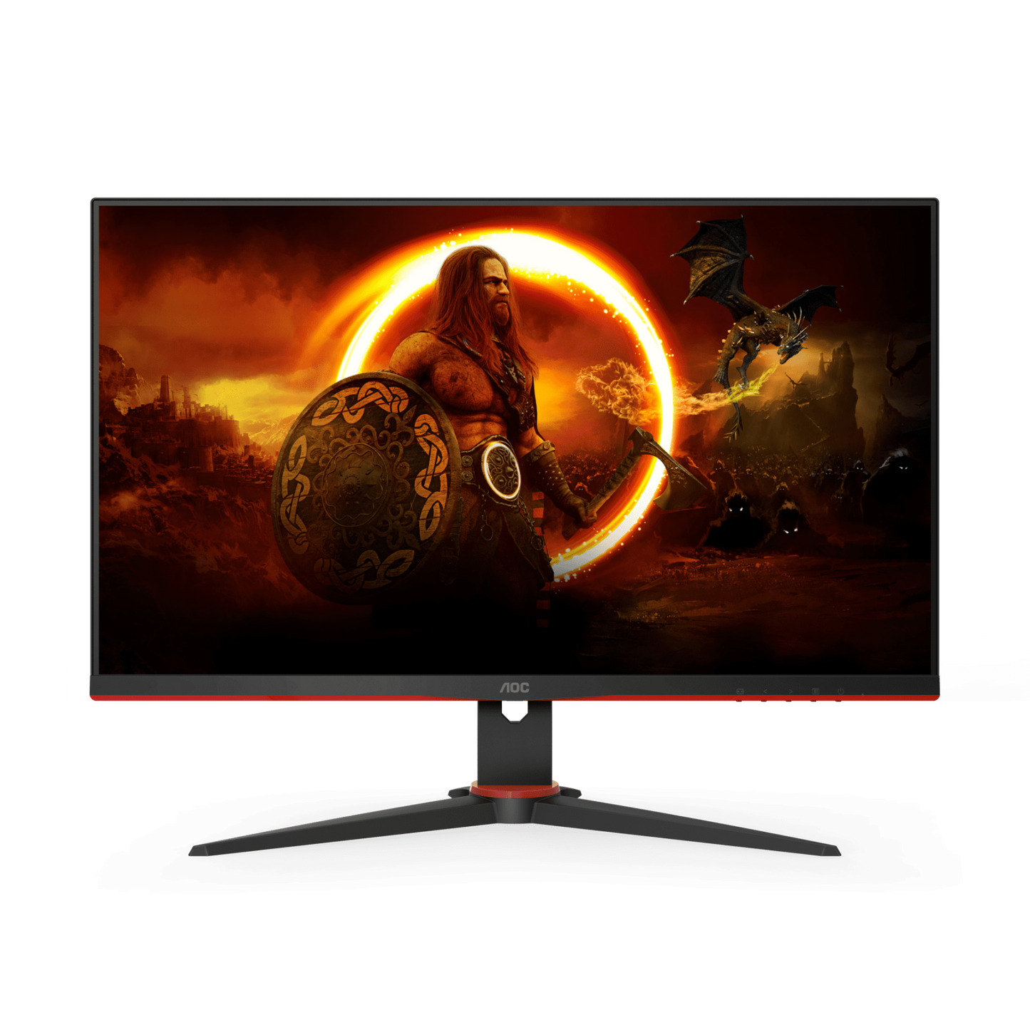 AOC Q27G2S 27" LED IPS WIDE QHD GAMING MONITOR 155HZ WLMNT (2XHDMI, DP) can tilt