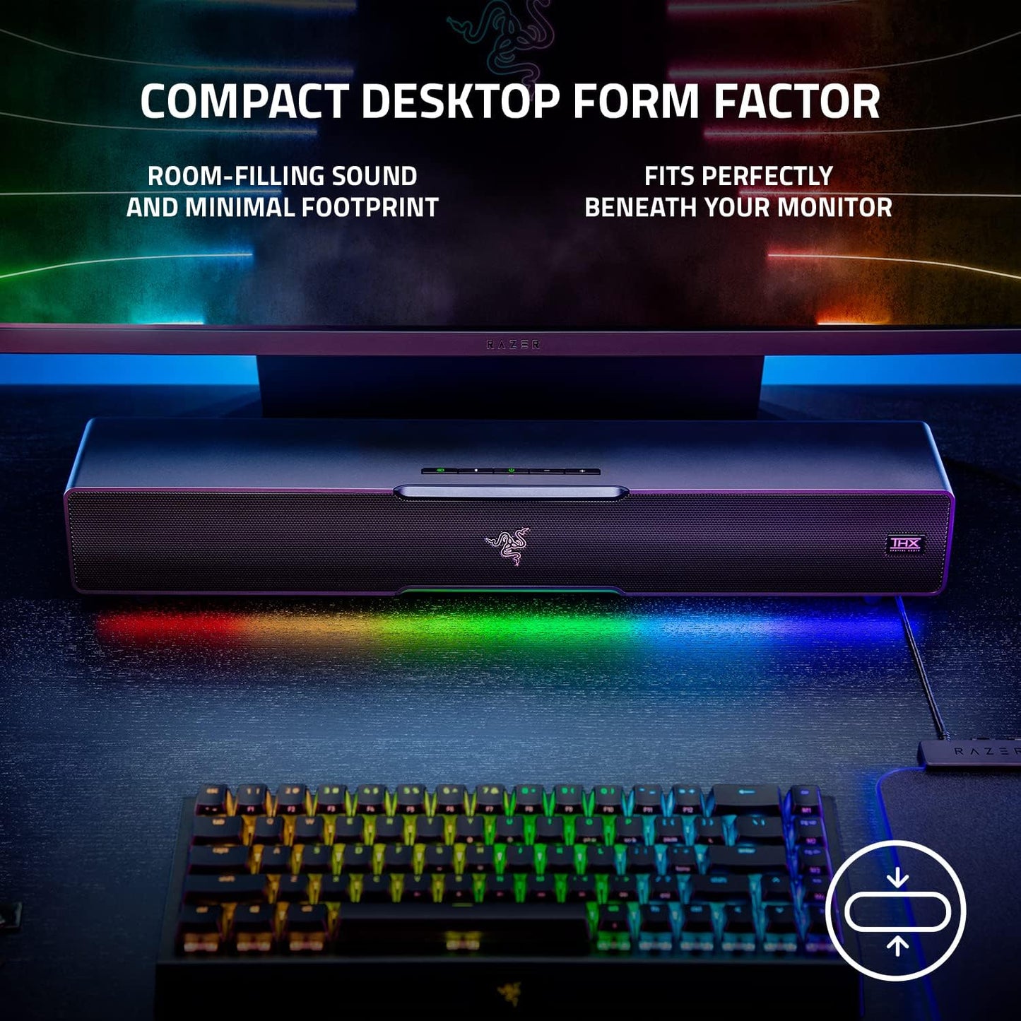 RAZER LEVIATHAN V2 PC GAMING SOUNDBAR W/ SUBWOOFER
