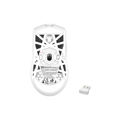 REDRAGON ASTROLABE LITE TRI-MODE HONEYCOMB GAMING MOUSE (WHITE)