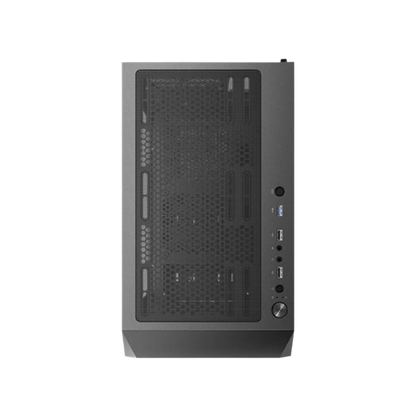 ANTEC AX83 ELITE MID TOWER CASE W/ TEMPERED GLASS SIDE PANEL, 4 RGB FANS (BLACK)