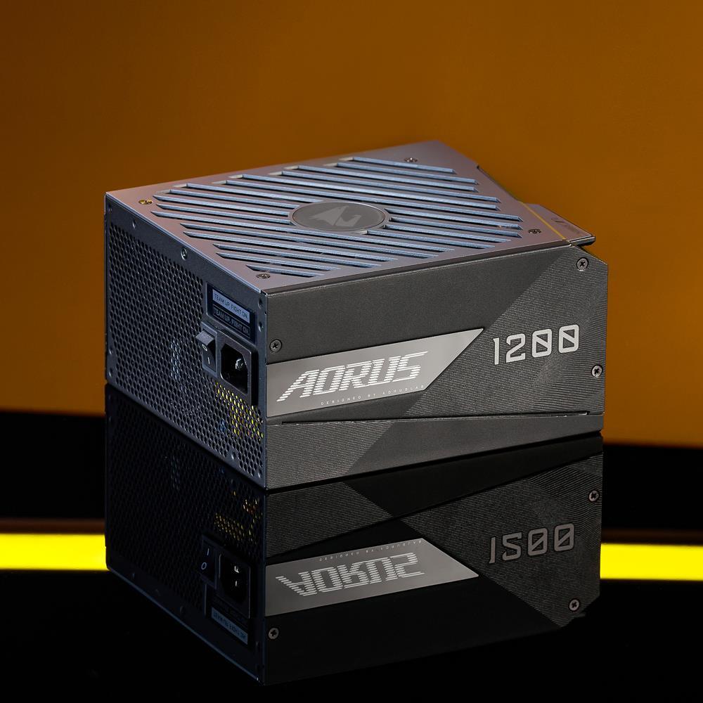 GIGABYTE AORUS P1200W 1X140MM FAN, 16SATA, 10PCIE, ACTIVE PFC, MODULAR, 80PLUS-PLATINUM