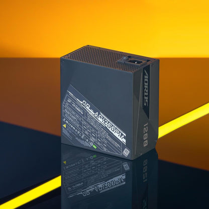 GIGABYTE AORUS P1200W 1X140MM FAN, 16SATA, 10PCIE, ACTIVE PFC, MODULAR, 80PLUS-PLATINUM