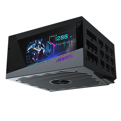 GIGABYTE AORUS P1200W 1X140MM FAN, 16SATA, 10PCIE, ACTIVE PFC, MODULAR, 80PLUS-PLATINUM