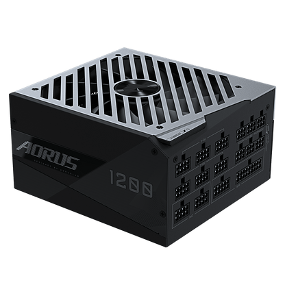 GIGABYTE AORUS P1200W 1X140MM FAN, 16SATA, 10PCIE, ACTIVE PFC, MODULAR, 80PLUS-PLATINUM