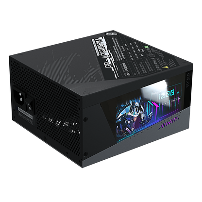 GIGABYTE AORUS P1200W 1X140MM FAN, 16SATA, 10PCIE, ACTIVE PFC, MODULAR, 80PLUS-PLATINUM