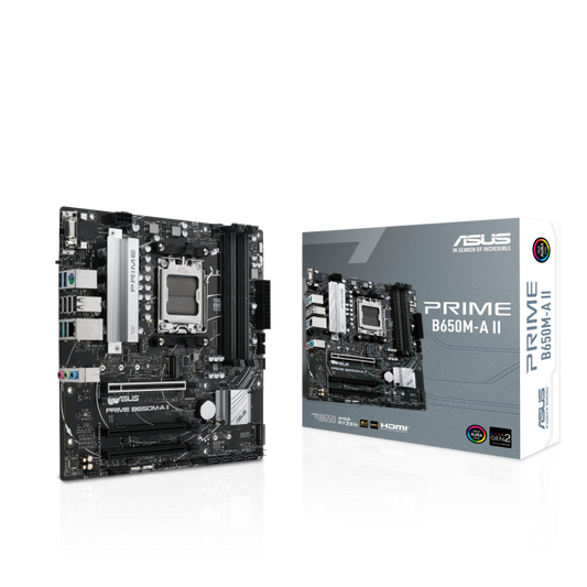 ASUS PRIME B650M-A II 4DDR5 2XM.2 MOTHERBOARD (HDMI, DP, DB15) - PC Quickbuys