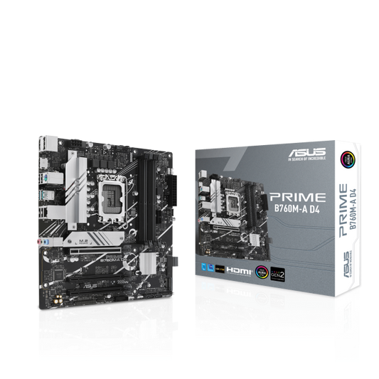 ASUS PRIME B760M-A 4DDR4 2XM.2 MOTHERBOARD (HDMI, DP) - PC Quickbuys