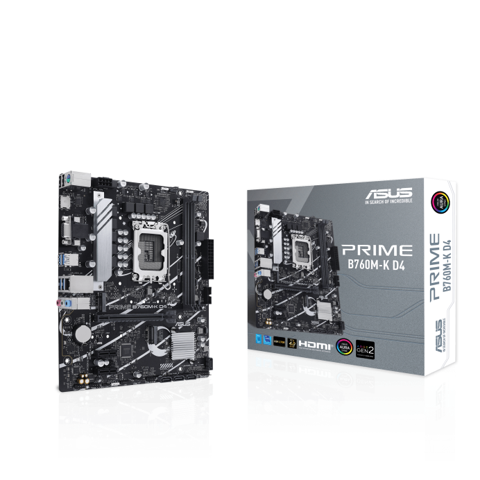 ASUS PRIME B760M-K 2DDR4 2XM.2 MOTHERBOARD (DB15, HDMI) - PC Quickbuys