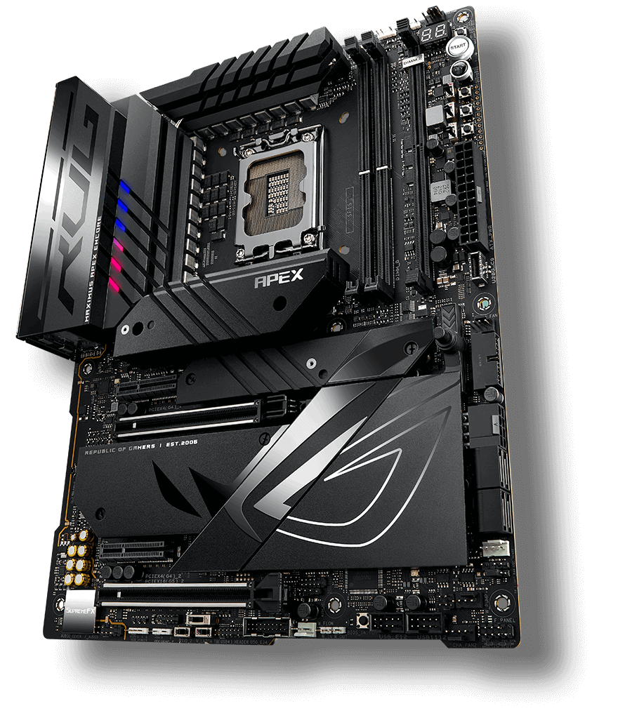 ASUS ROG MAXIMUS Z790 APEX ENCORE 2DDR5 5XM.2 MOTHERBOARD WIFI+BT - PC Quickbuys