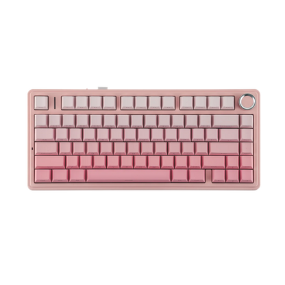 AULA F75 75-KEY GASKET TRI-MODE MECHANICAL KEYBOARD (LINEAR SWITCH/SWAPPBL) PINK GRADIENT