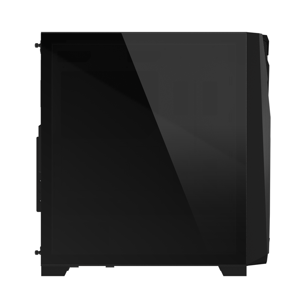 GIGABYTE C301G V2 MID TOWER CASE W/ TEMPERED GLASS, 4 ARGB FANS (BLACK)