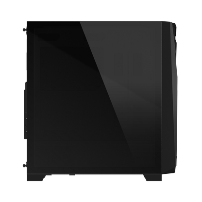 GIGABYTE C301G V2 MID TOWER CASE W/ TEMPERED GLASS, 4 ARGB FANS (BLACK)