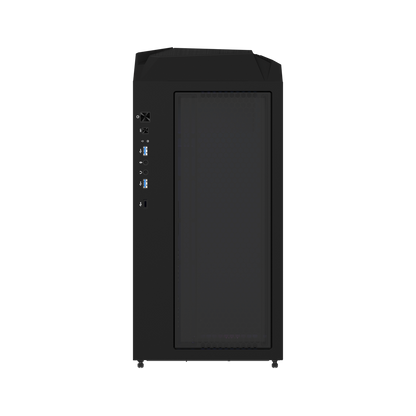 GIGABYTE C301G V2 MID TOWER CASE W/ TEMPERED GLASS, 4 ARGB FANS (BLACK)