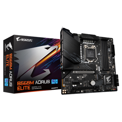 GIGABYTE B560M AORUS ELITE 4DDR4 2XM.2 MOTHERBOARD (HDMI, DP)