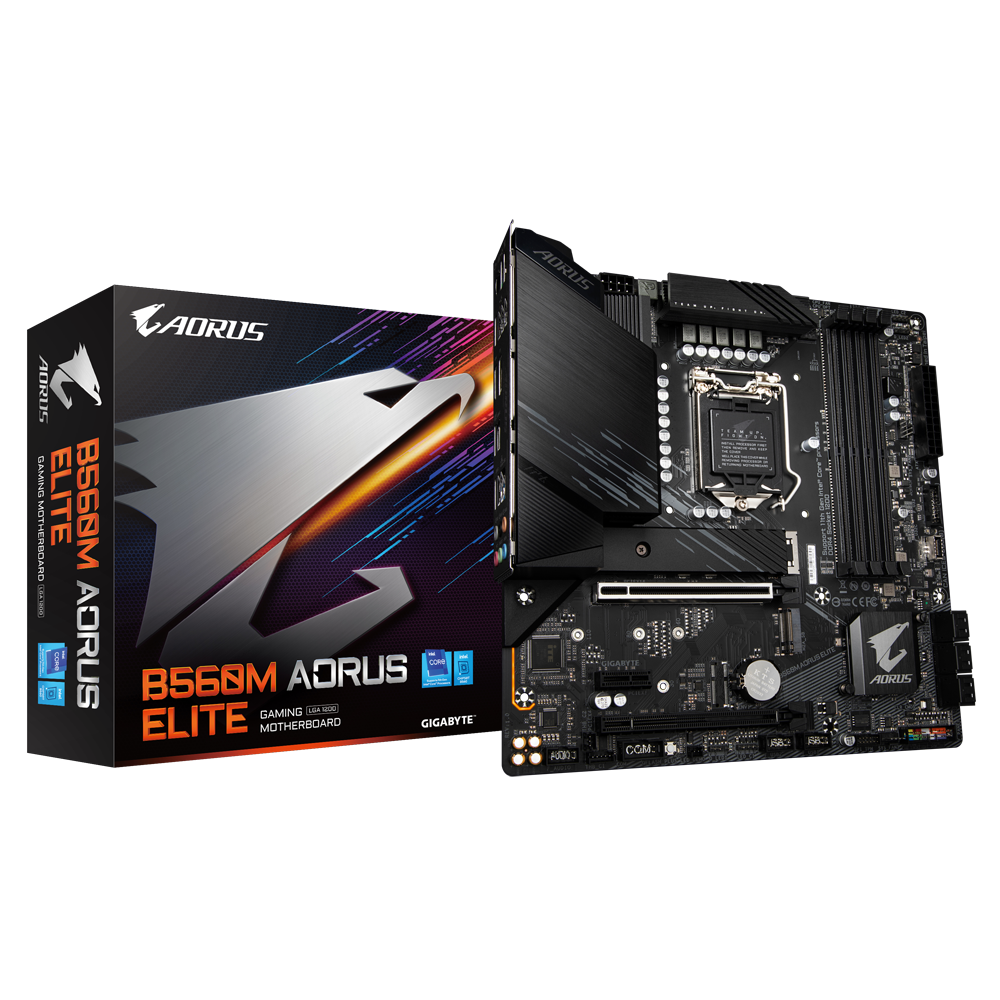 GIGABYTE B560M AORUS ELITE 4DDR4 2XM.2 MOTHERBOARD (HDMI, DP)