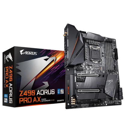GIGABYTE Z490 AORUS PRO AX 4DDR4 2XM.2 MOTHERBOARD (HDMI) WIFI+BT
