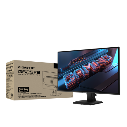 GIGABYTE GS25F2 24.5" FHD IPS GAMING MONITOR 1MS 200HZ (2XHDMI, DP)