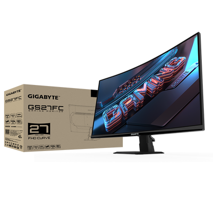 GIGABYTE GS27FC 27" FHD 180HZ CURVE GAMING MONITOR (2XHDMI, DP)