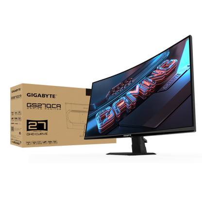 GIGABYTE GS27QCA 27" QHD VA CURVED GAMING MONITOR 180HZ 1MS (2XHDMI, DP)