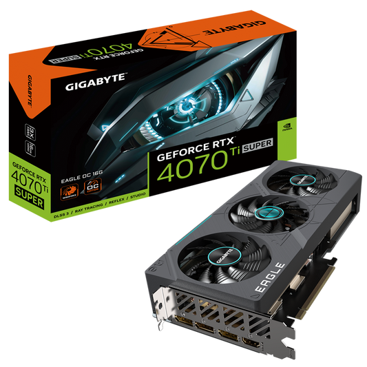 GIGABYTE RTX 4070TI SUPER 16GB 256BIT GDDR6X EAGLE OC (HDMI, 3XDP)