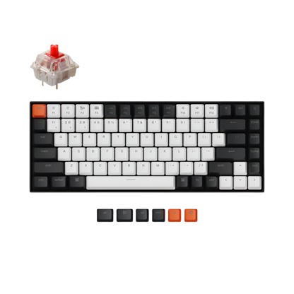 KEYCHRON K2 PRO RGB WIRELESS COMPACT MECHANICAL KEYBOARD (RED SWITCH/SWAPPBL)