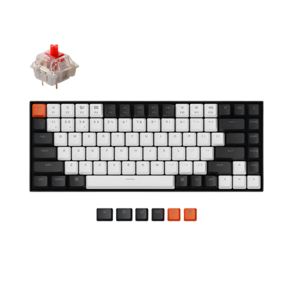 KEYCHRON K2 PRO RGB WIRELESS COMPACT MECHANICAL KEYBOARD (RED SWITCH/SWAPPBL)