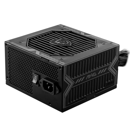 MSI MAG A650BN 650W 1X120MM FAN, 5SATA, 6PIN PCIE, ACTIVE PFC, 80PLUS BRONZE