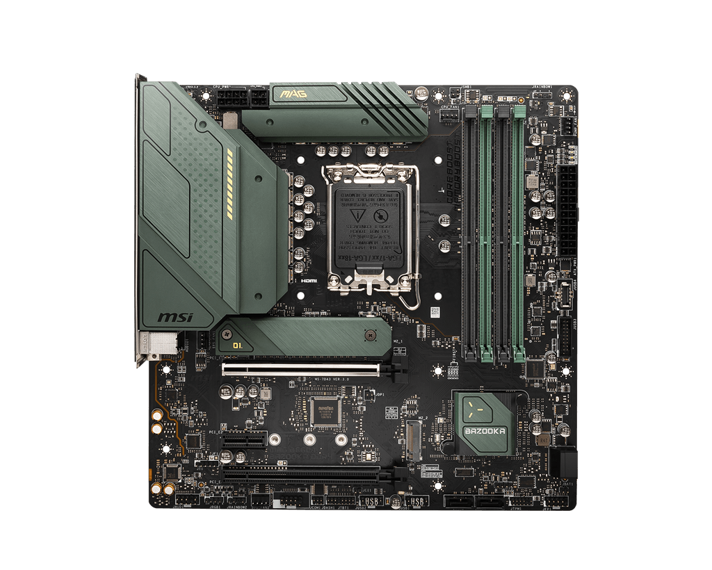 MSI MAG B660M BAZOOKA 4DDR4 2XM.2 MOTHERBOARD (HDMI, DP)