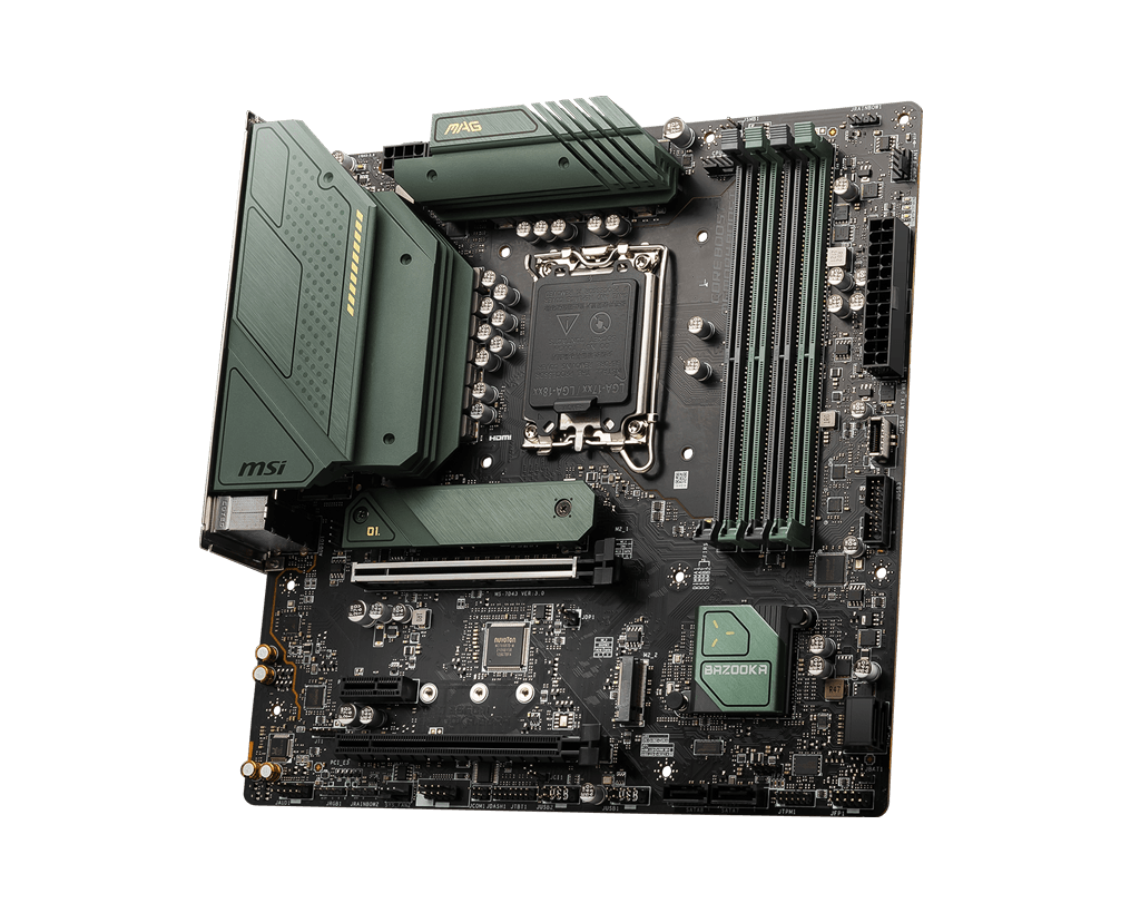 MSI MAG B660M BAZOOKA 4DDR4 2XM.2 MOTHERBOARD (HDMI, DP)