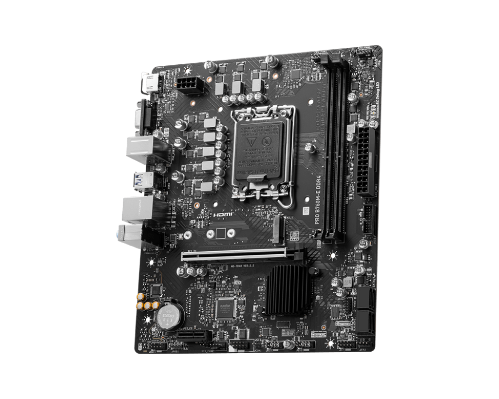 MSI PRO B760M-G 2DDR4 2XM.2 MOTHERBOARD (DB15, HDMI, DP)