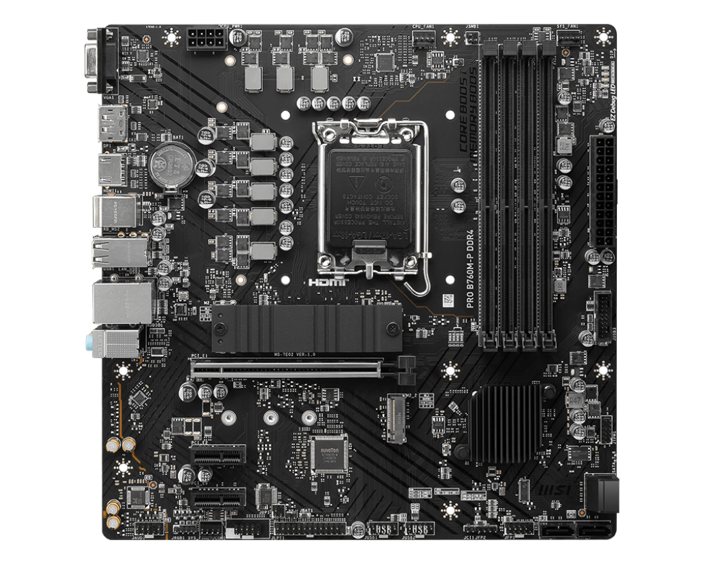 MSI PRO B760M-P 4DDR4 2XM.2 MOTHERBOARD (DB15, HDMI, DP)