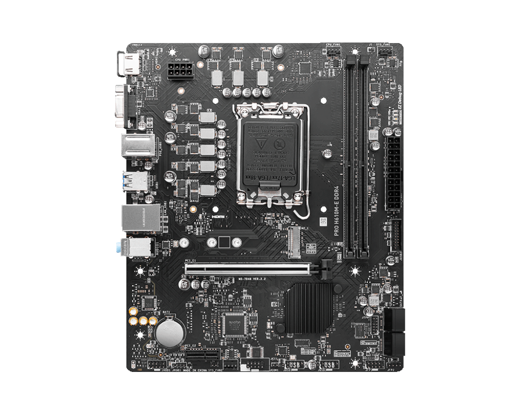 MSI PRO H610M-E 2DDR4 M.2 MOTHERBOARD (DB15, HDMI)