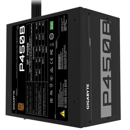 GIGABYTE P450B 450W 1X120MM FAN, 6SATA, 2PCIE, ACTIVE PFC, 80PLUS-BRONZE