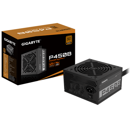GIGABYTE P450B 450W 1X120MM FAN, 6SATA, 2PCIE, ACTIVE PFC, 80PLUS-BRONZE