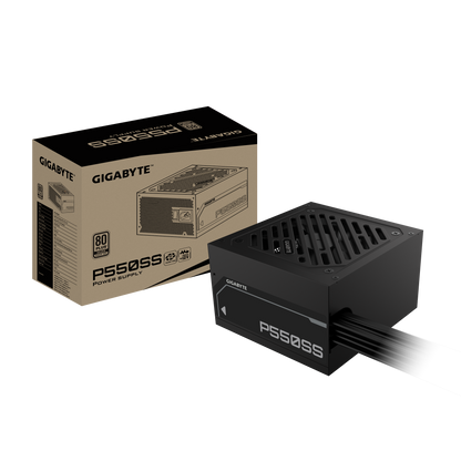 GIGABYTE P550SS 550W 1X120MM FAN, 5SATA, 2PCIE, ACTIVE PFC, 80PLUS SILVER