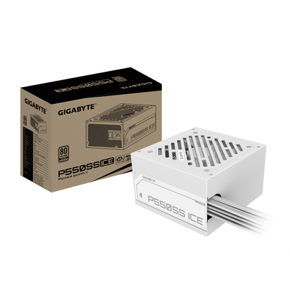 GIGABYTE P550SS-ICE 550W 1X120MM FAN, 5SATA, 2PCIE, ACTIVE PFC, 80PLUS SILVER