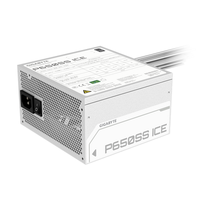GIGABYTE P650SS-ICE 650W 1X120MM FAN, 5SATA, 2PCIE, ACTIVE PFC, 80PLUS SILVER