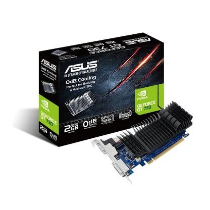 ASUS GT 730 2048MB 64BIT DDR5 SILENT (GT730-SL-2GD5-BRK) (HDMI, DVI, DB15)