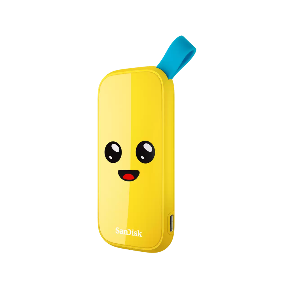 SANDISK PORTABLE SSD USB 3.2 TYPE-C 800MB/S YELLOW PEELY EDITION