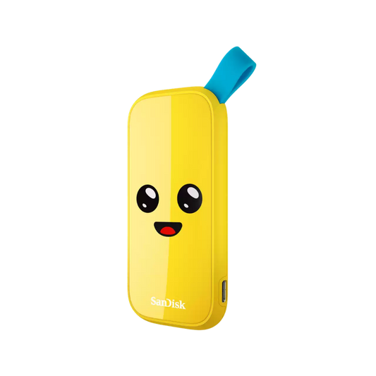 SANDISK PORTABLE SSD USB 3.2 TYPE-C 800MB/S YELLOW PEELY EDITION
