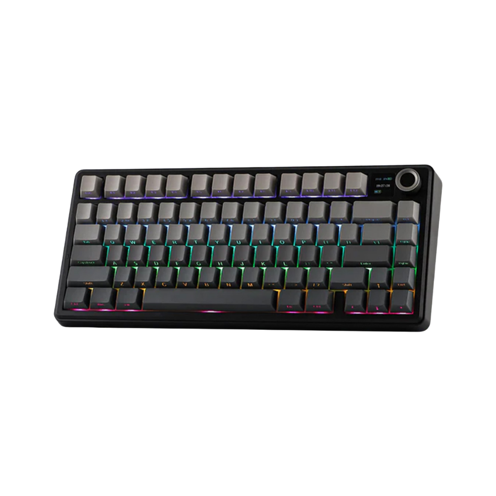 AULA F75 MAX 80-KEY GASKET TRI-MODE MECHANICAL KEYBOARD (LINEAR SWITCH/SWAPPBL) GRADIENT GRAY