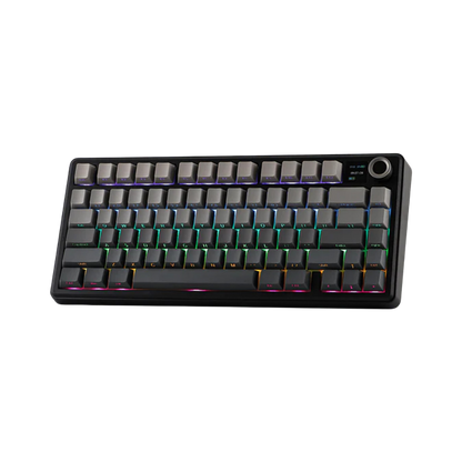 AULA F75 MAX 80-KEY GASKET TRI-MODE MECHANICAL KEYBOARD (LINEAR SWITCH/SWAPPBL) GRADIENT GRAY