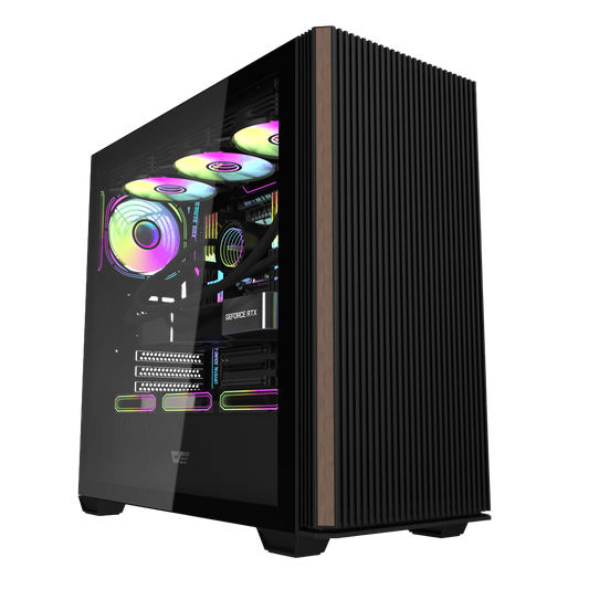 DARKFLASH DS900WS ATX CASE W/ TEMPERED GLASS SIDE (BLACK)