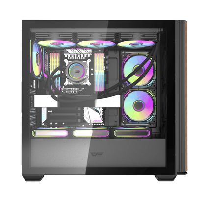 DARKFLASH DS900WS ATX CASE W/ TEMPERED GLASS SIDE (BLACK)