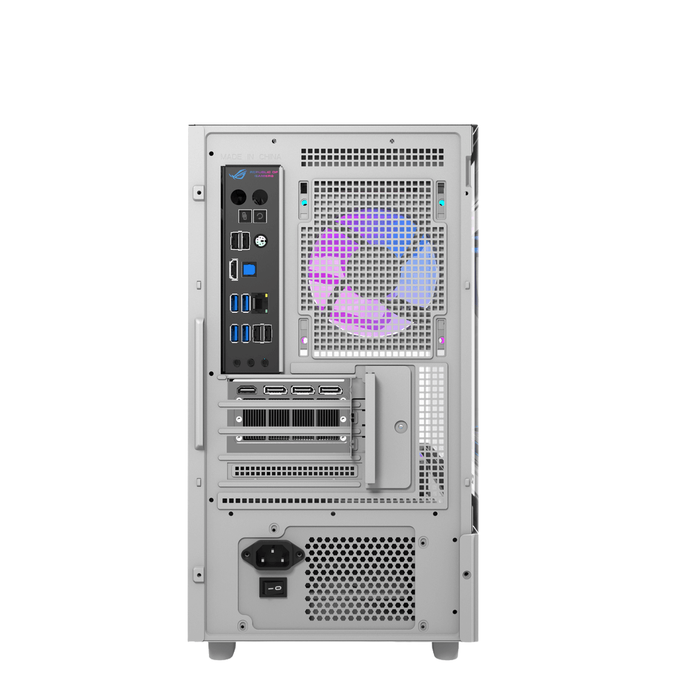 DARKFLASH DS950MV M-ATX CASE W/ TEMPERED GLASS PANORAMIC SIDE, 6" IPS DISPLAY (WHITE)