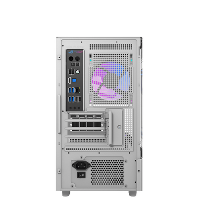 DARKFLASH DS950MV M-ATX CASE W/ TEMPERED GLASS PANORAMIC SIDE, 6" IPS DISPLAY (WHITE)