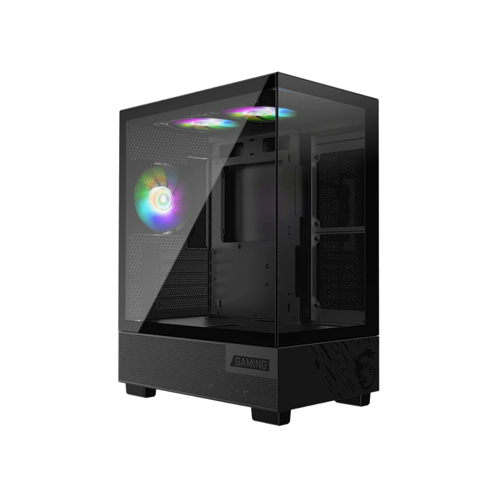 MSI PAG PANO M110A MID TOWER CASE  W/ TEMPERED GLASS 3 ARGB FANS (BLACK)