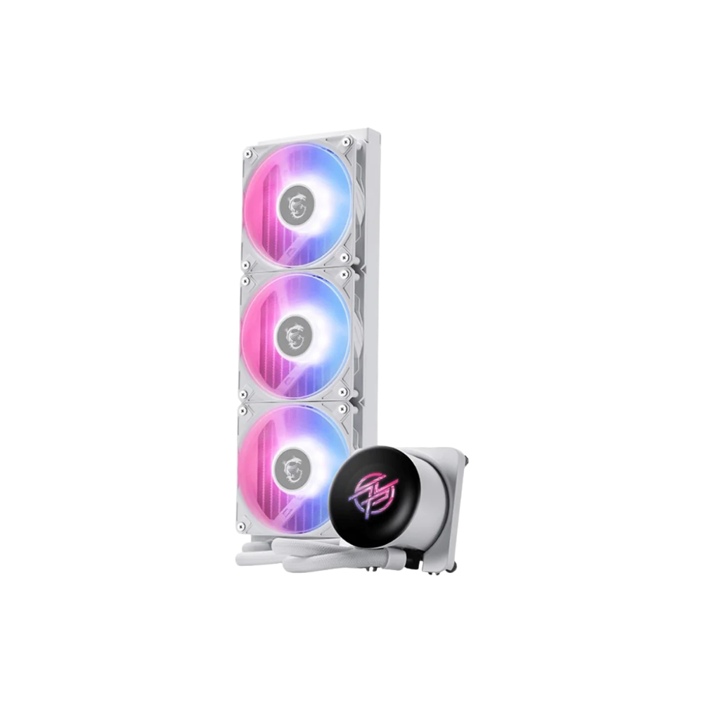 MSI MPG CORELIQUID P13 360 3X120MM FAN/120X120X25MM ARGB GEN2 LIQUID CPU COOLER (WHITE)