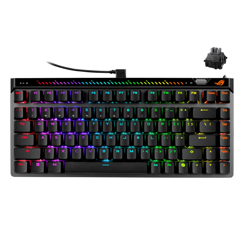 ASUS ROG FALCHION ACE 75HE 75-KEY COMPACT ANALOG GAMING KEYBOARD (ROG HFX V2 SWITCH) (BLACK)